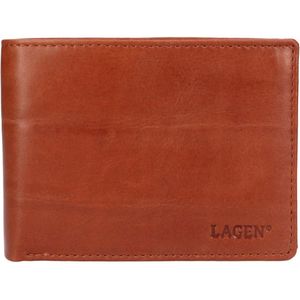 Lagen Pánská kožená peněženka LG-2111 MID BRN obraz