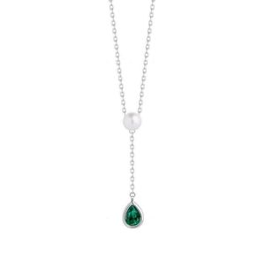 Preciosa Něžný stříbrný náhrdelník s pravou perlou Pure Pearl 5336 66 obraz