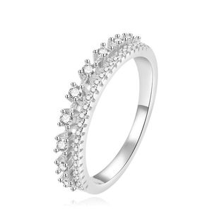 Beneto Luxusní stříbrný prsten s čirými zirkony AGG409 60 mm obraz