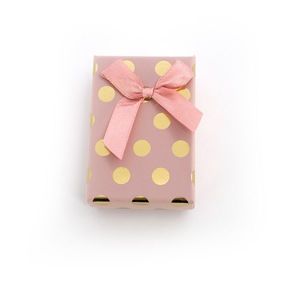 Beneto Exclusive Růžová dárková krabička se zlatými puntíky KP7-8 obraz