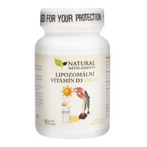 Natural Medicaments Lipozomální vitamín D3 1000 IU 90 tablet obraz