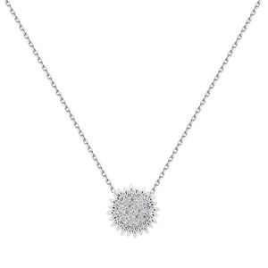 Brilio Silver Třpytivý stříbrný náhrdelník se zirkony NCL24W obraz