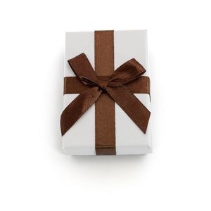 Beneto Exclusive Bílá dárková krabička s hnědou stužkou KP9-8 obraz