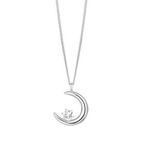 Preciosa Stříbrný náhrdelník Měsíc PURE 5381 00 (řetízek, přívěsek) obraz