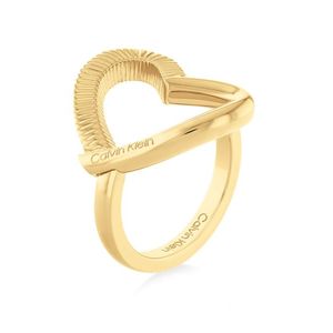 Calvin Klein Romantický pozlacený prsten Heart 35000438 54 mm obraz