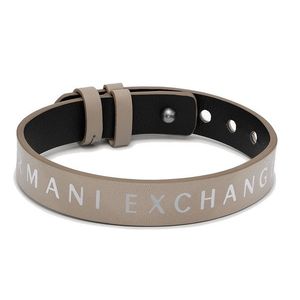 Armani Exchange Stylový pánský kožený náramek AXG0108040 obraz