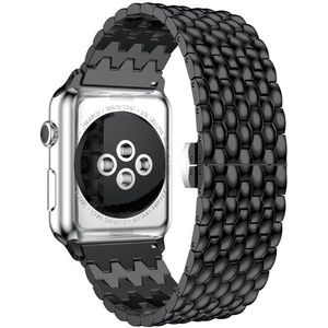 4wrist Ocelový tah s dračím vzorem pro Apple Watch 42/44/45/49 mm - Black obraz