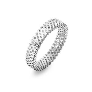 Hot Diamonds Luxusní stříbrný prsten s diamantem Quest Filigree DR222 50 mm obraz