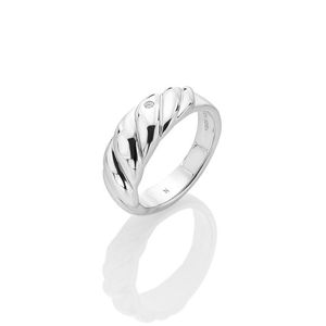 Hot Diamonds Elegantní stříbrný prsten s diamantem Most Loved DR239 50 mm obraz