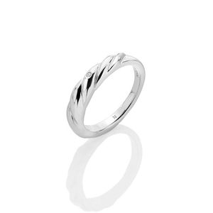 Hot Diamonds Nadčasový stříbrný prsten s diamantem Most Loved DR238 50 mm obraz
