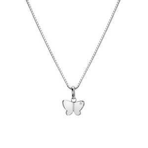 Hot Diamonds Půvabný stříbrný náhrdelník s motýlkem Flutter DP911 (řetízek, přívěsek) obraz