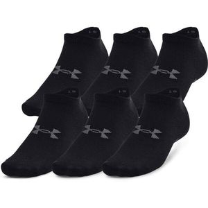 Under Armour ESSENTIAL NO SHOW 6PK Unisex ponožky, černá, velikost obraz