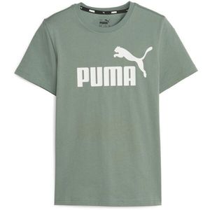 Puma ESSENTIALS LOGO TEE Chlapecké triko, khaki, veľkosť 152 obraz