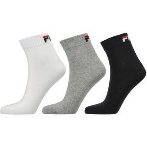 Fila QUARTER PLAIN SOCKS 3P Ponožky, černá, veľkosť 35-38 obraz