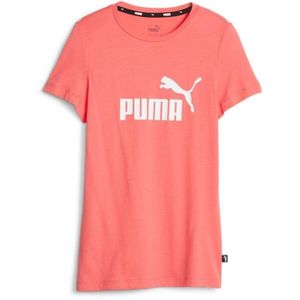 Puma ESSENTIALS LOGO TEE Dívčí triko, lososová, veľkosť 140 obraz