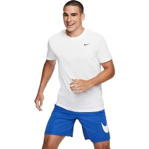 Nike DRI-FIT Pánské tréninkové tričko, bílá, velikost obraz