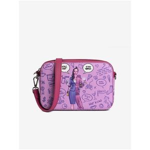 Růžová dámská crossbody kabelka Vuch Devided handbag obraz