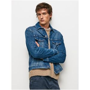 Modrá pánská džínová bunda Pepe Jeans Pinner obraz