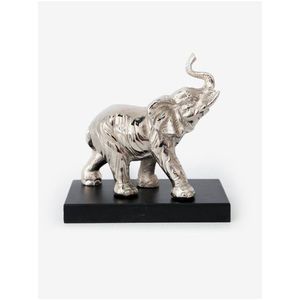 Dekorativní kovová soška ve stříbrné barvě SIFCON Elephant obraz