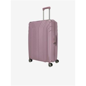 Růžový dámský cestovní kufr Travelite Elvaa 4w L Rosé obraz