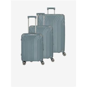 Sada tří cestovních kufrů v šedomodré barvě Travelite Elvaa 4w S, M, L obraz