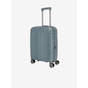 Šedomodrý cestovní kufr Travelite Elvaa 4w S obraz