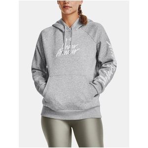 Šedá mikina Under Armour UA Rival Fleece Graphic Hdy obraz