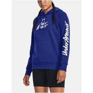 Modrá mikina Under Armour UA Rival Fleece Graphic Hdy obraz