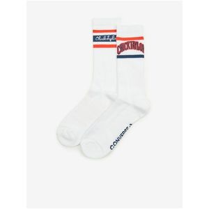 Sada dvou párů pánských ponožek v bílé barvě Converse Chuck Taylor obraz