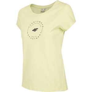 4F WOMEN'S T-SHIRT Dámské tričko, žlutá, velikost obraz