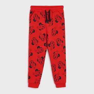 Sinsay - Teplákové kalhoty joggers Mickey Mouse - Červená obraz