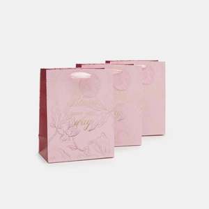 Sinsay - Sada 3 dárkových tašek - Růžová obraz