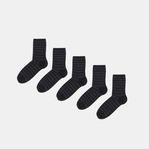 Sinsay - Sada 5 párů ponožek - Černý obraz