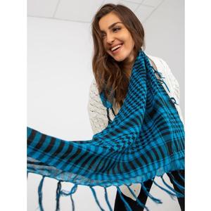 Dámský šátek kostkovaný MIA modročerný obraz