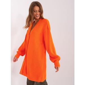 Dámský svetr s výstřihem do V ARDY oranžový obraz
