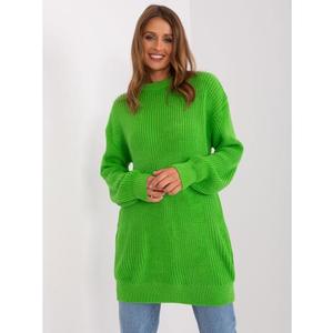 Dámský svetr nadměrné velikosti NYG světle zelený obraz