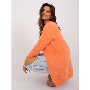 Dámský svetr s kapsami NICA oranžový obraz