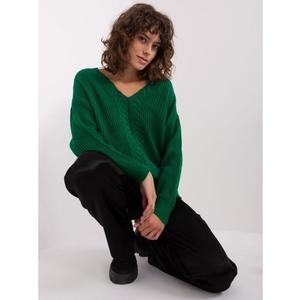 Dámský svetr EMA tmavě zelený obraz