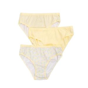 Dámské kalhotky 3-pack žluté obraz