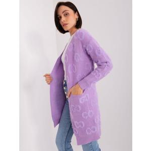 Dámský svetr s kapsami ALEBRA fialový obraz