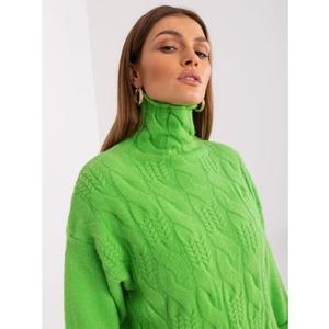 Dámský svetr s dlouhým rukávem AGLAIA světle zelený obraz