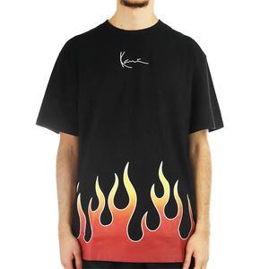 Tričko Karl Kani Small Signature Flame Tee Black obraz