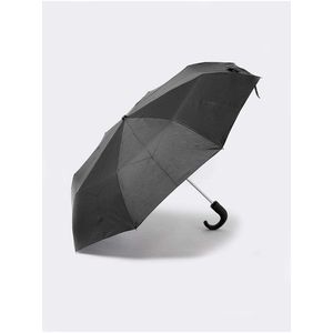 Deštník z recyklovaného polyesteru se zahnutou rukojetí a technologií Windtech™ Marks & Spencer černá obraz