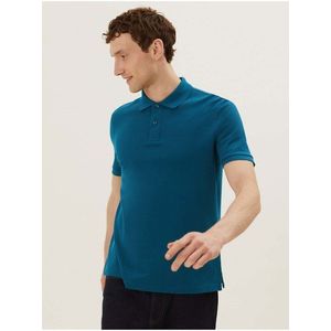 Tmavě modré pánské polo tričko Marks & Spencer obraz