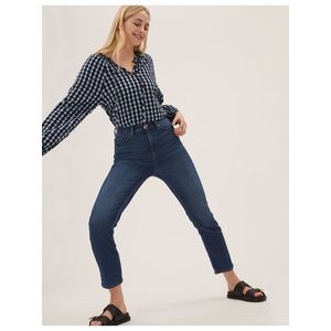 Modré dámské slim fit džíny Marks & Spencer obraz