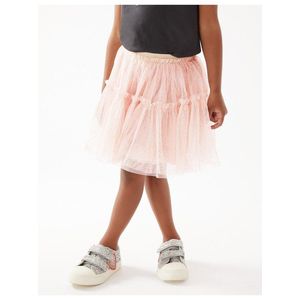 Světle růžová holčičí lesklá sukně Marks & Spencer obraz