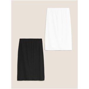 Sada dvou dámských spodniček pod sukni v černé a bílé barvě Marks & Spencer obraz