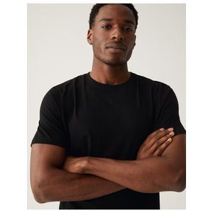 Černé pánské basic tričko Marks & Spencer obraz
