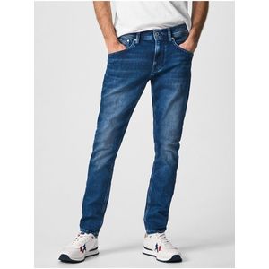 Tmavě modré pánské slim fit džíny Pepe Jeans Track obraz