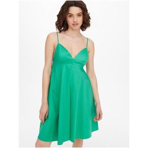 Zelené šaty na ramínka ONLY Mynte obraz